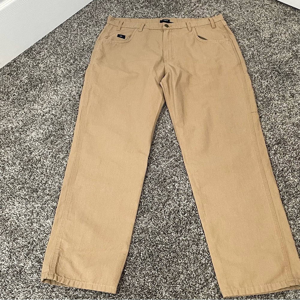 Tyndale Classic Casual ARFR Tan Canvas Work Pants Size W40xL32